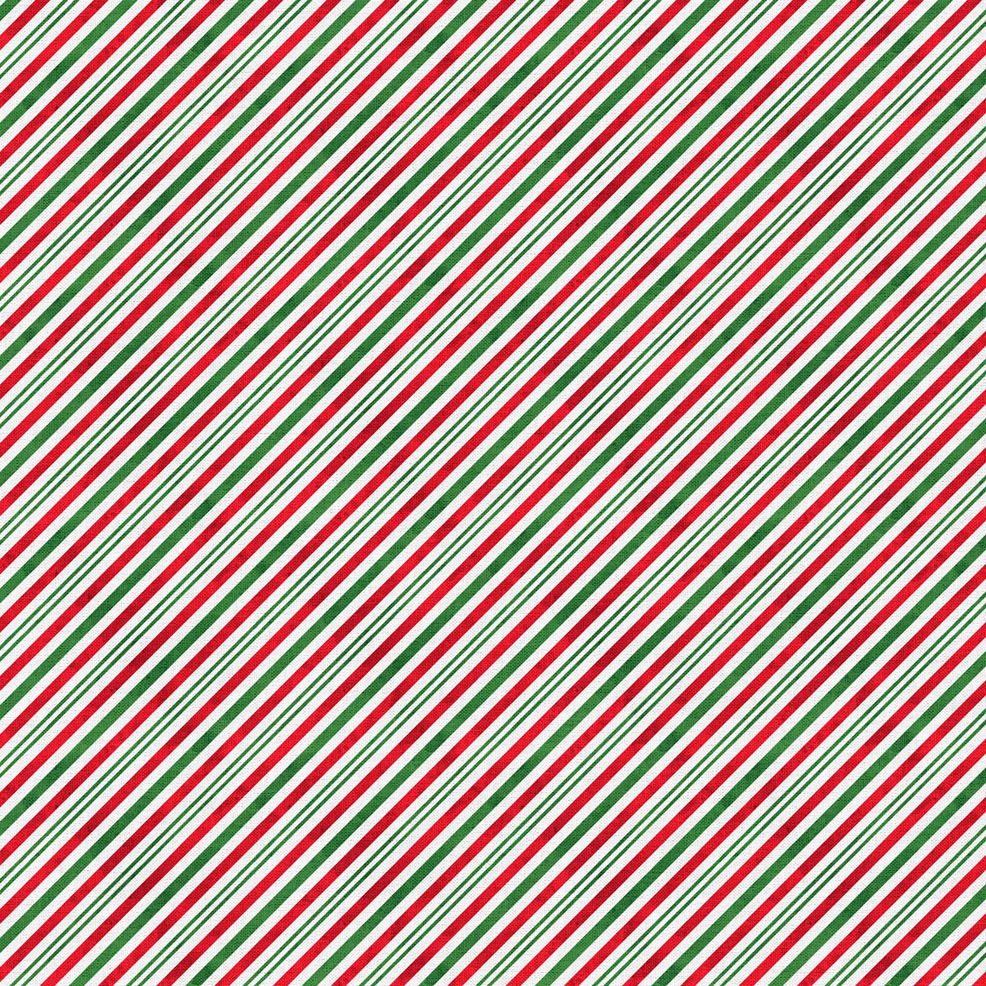 Fabric Editions Holiday Diagonal Stripe Cotton Fabric